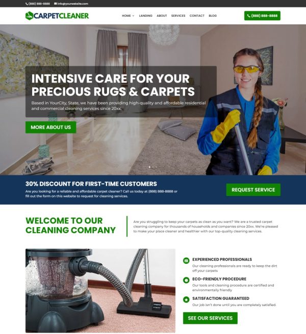 Carpet Cleaner Website