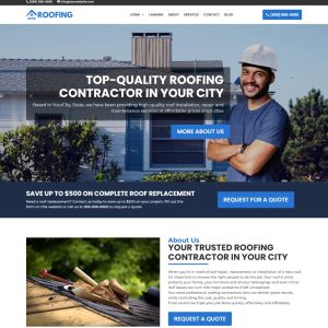 professional roofing website